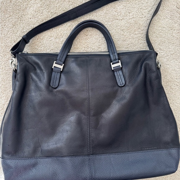 Gigi Fratelli Handbags - Genuine Leather Navy Laptop Messenger Bag | European Brand | New | Rare Find
